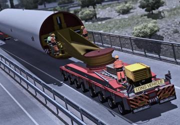 Mega Wind Tower Trailer version 1.0 for Euro Truck Simulator 2 (v1.35.x, - 1.38.x)