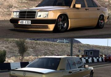 Mercedes-Benz 190E version 3.2 for Euro Truck Simulator 2 (v1.47.x)