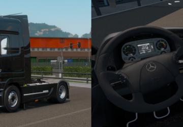 Mercedes Actros MP2 Black Edition version 1.2.5 for Euro Truck Simulator 2 (v1.40.x, - 1.42.x)