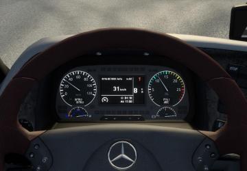 Mercedes Actros MP3 Improved Dashboard version 1.0 for Euro Truck Simulator 2