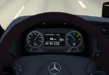 Mercedes Actros MP3 Improved Dashboard version 1.0 for Euro Truck Simulator 2
