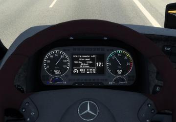 Mercedes Actros MP3 Improved Dashboard version 1.0 for Euro Truck Simulator 2
