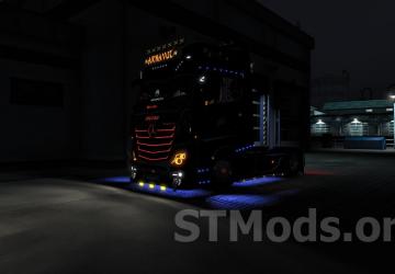 Mercedes Actros MP4 Addons version 3.2 for Euro Truck Simulator 2 (v1.54.x)