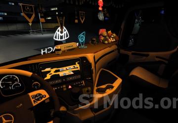 Mercedes Actros MP4 Addons version 3.2 for Euro Truck Simulator 2 (v1.54.x)