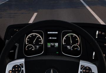 Mercedes Actros MP4 Improved Dashboard version 1.0 for Euro Truck Simulator 2 (v1.44.x)