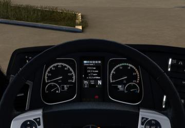 Mercedes Actros MP4 Improved Dashboard version 1.1 for Euro Truck Simulator 2 (v1.45.x)