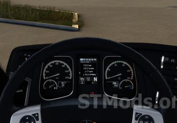 Mercedes Actros MP4 Improved Dashboard version 1.4 for Euro Truck Simulator 2 (v1.51.x, - 1.54.x)