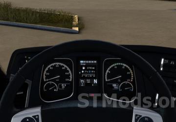 Mercedes Actros MP4 Improved Dashboard version 1.4 for Euro Truck Simulator 2 (v1.51.x, - 1.54.x)