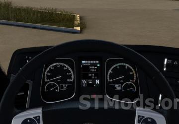 Mercedes Actros MP4 Improved Dashboard version 1.4 for Euro Truck Simulator 2 (v1.51.x, - 1.54.x)