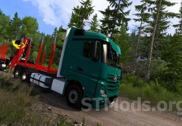 Mercedes Actros MP4 Timber chassis version 1.0 Fix for Euro Truck Simulator 2 (v1.54.x)