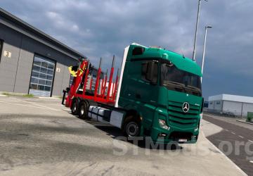 Mercedes Actros MP4 Timber chassis version 1.0 Fix for Euro Truck Simulator 2 (v1.54.x)