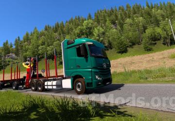 Mercedes Actros MP4 Timber chassis version 1.0 Fix for Euro Truck Simulator 2 (v1.54.x)