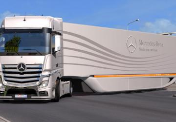 Mercedes AeroDynamic Trailer version 1.2.6 for Euro Truck Simulator 2 (v1.43.x)