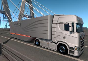 Mercedes AeroDynamic Trailer version 1.2.6 for Euro Truck Simulator 2 (v1.43.x)