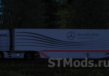 Mercedes AeroDynamic Trailer version 1.4.7 for Euro Truck Simulator 2 (v1.49.x)
