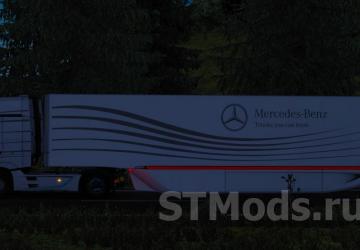 Mercedes AeroDynamic Trailer version 1.8 for Euro Truck Simulator 2 (v1.47.x)