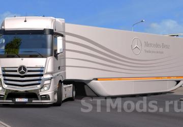Mercedes AeroDynamic Trailer version 1.9 for Euro Truck Simulator 2 (v1.48.x)