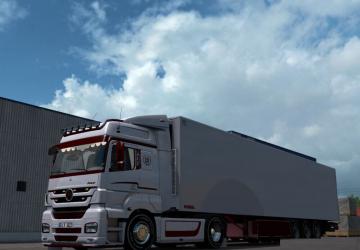 Mercedes Axor Custom + Trailer version 1.0 for Euro Truck Simulator 2 (v1.39.x)