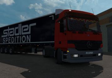 Mercedes Benz Actros MP1 Low version 1.1 for Euro Truck Simulator 2 (v1.35.x, 1.36.x)
