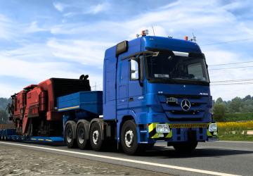 Mercedes-Benz Actros MP3 version 1.2.2 (19.12.21) for Euro Truck Simulator 2 (v1.42.x, 1.43.x)
