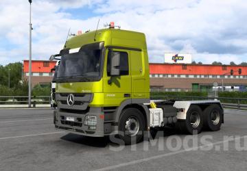 Mercedes-Benz Actros MP3 version 1.3.2 for Euro Truck Simulator 2 (v1.47.x)