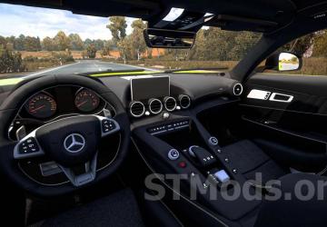 Mercedes Benz AMG GT R 2017 version 1.3 for Euro Truck Simulator 2 (v1.47.x)