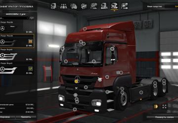 Mercedes Benz Axor version 1.0 for Euro Truck Simulator 2 (v1.35.x, 1.36.x)