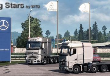 Mercedes-Benz Big Stars Actros/Arocs SLT version 1.6.8 for Euro Truck Simulator 2 (v1.43.x)