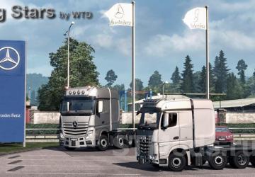 Mercedes-Benz Big Stars Actros/Arocs SLT version 1.7.2 for Euro Truck Simulator 2 (v1.47.x)