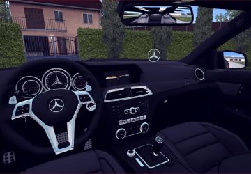 Mercedes-Benz C63 AMG version 1.0 for Euro Truck Simulator 2 (v1.35.x, 1.36.x)
