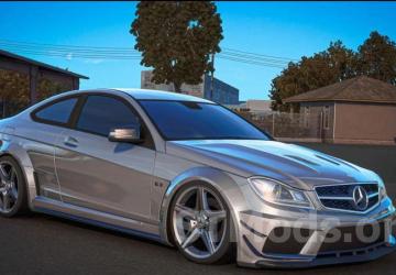 Mercedes-Benz C63 AMG version 1.4 for Euro Truck Simulator 2 (v1.47.x)