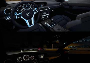 Mercedes-Benz C63 AMG version 1.4 for Euro Truck Simulator 2 (v1.47.x)