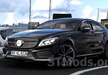 Mercedes-Benz CLS 350d 4Matic 2017 version 2.2 for Euro Truck Simulator 2 (v1.43.x)