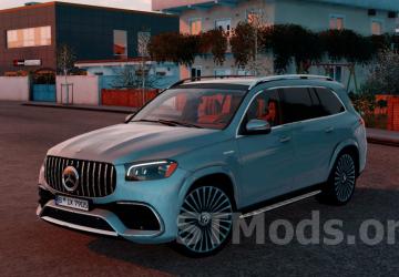 Mercedes-Benz GLS 63 2023 version 1.2 for Euro Truck Simulator 2 (v1.55.x)
