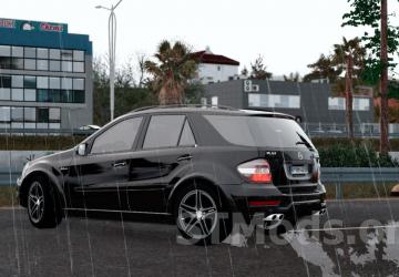 Mercedes Benz ML63 AMG 2009 version 1.7 for Euro Truck Simulator 2 (v1.54.x)