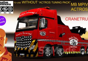 Mercedes-Benz MPIV Crane Truck version 1.7 for Euro Truck Simulator 2 (v1.49.x)