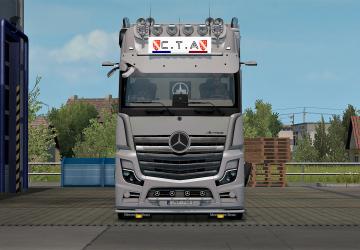 Mercedes Benz New Actros 2019 version 1.7.1 (11.12.21) for Euro Truck Simulator 2 (v1.42.x, 1.43.x)
