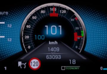 Mercedes-Benz New Actros 2019 Improved Dashboard v1.1.2 for Euro Truck Simulator 2 (v1.46.x)
