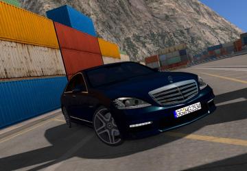 Mercedes-Benz S65 AMG 2012 version 3.1 for Euro Truck Simulator 2 (v1.40.x, 1.41.x)