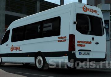 Mercedes Benz Sprinter 2019 version 2.0.1 for Euro Truck Simulator 2 (v1.47.x)