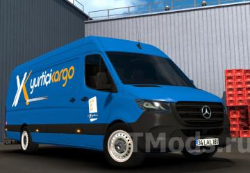 Mercedes Benz Sprinter 2019 version 2.0 for Euro Truck Simulator 2 (v1.46.x, 1.47.x)