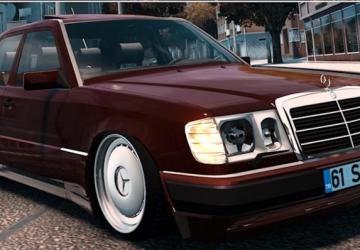 Mercedes-Benz W124 300d version 1.0 for Euro Truck Simulator 2 (v1.49.x)