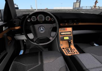 Mercedes-Benz W140 S-Class S600 version 1.0 for Euro Truck Simulator 2 (v1.46.x)