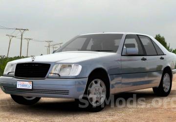 Mercedes-Benz W140 S-Class S600 version 1.1 for Euro Truck Simulator 2 (v1.47.x)
