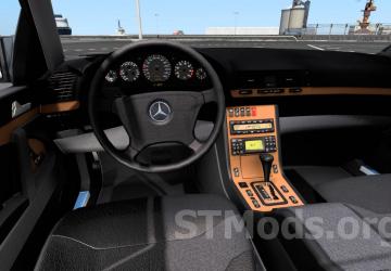 Mercedes-Benz W140 S-Class S600 version 1.2 for Euro Truck Simulator 2 (v1.48.x)