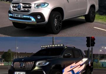 Mercedes-Benz X-Class 2018 version 4.0 for Euro Truck Simulator 2 (v1.54.x, 1.55.x)