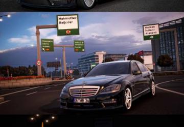 Mercedes S Class W221 version 1.4 for Euro Truck Simulator 2 (v1.49.x)