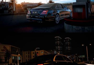 Mercedes S Class W221 version 1.9 for Euro Truck Simulator 2 (v1.54.x, 1.55.x)