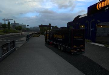 Mercedes set in Continental colors version 1.0 for Euro Truck Simulator 2 (v1.37.x)
