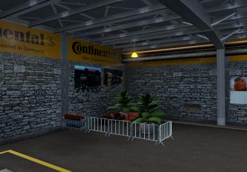 Mercedes set in Continental colors version 1.0 for Euro Truck Simulator 2 (v1.37.x)